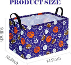 Rectangle Balls Pattern Kids Gift Storage Shelf Organizer Box Clothes Laundry - Image 4