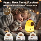 Capybara Night Light, Cute Tangerine LED Squishy Novelty Animal Night Lamp - Image 5