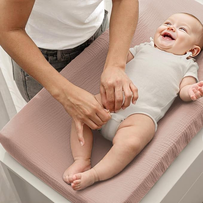3 Pack Muslin Changing Pad Covers - Image 4