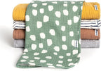 Gerber Baby Unisex Muslin Burp Cloths 5-Pack, Large Size 20" x 10" by Gerber