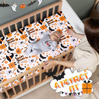 UOMNY Halloween Pumpkin Crib Sheet - Image 4