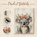 Lovely Koala Portrait Canvas Wall Art Cute Koala Bear - Image 6