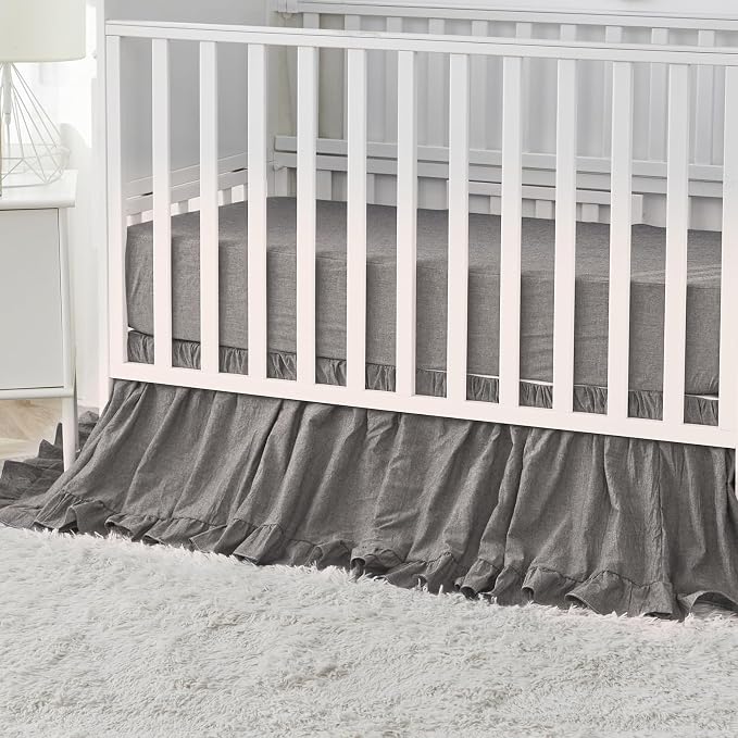 Brandream Crib Bedding Set 3 Pieces Ultra Soft 100% Cotton Bohemian Neutral - Image 7