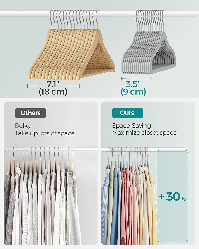 SONGMICS Baby Kids Hangers 50 Pack - Image 4