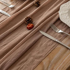 6pcs Nude Gauze Rustic Cheesecloth Table Runner 120 Inch 10 FT - Image 4