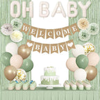 Ouddy Party Sage Green Baby Shower Decorations - Image 2