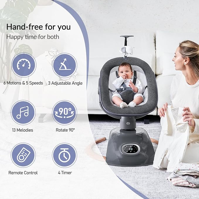 Electric Baby Swing for Infants - Image 2