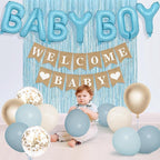 Ouddy Party Dusty Blue Baby Shower Decorations - Image 6