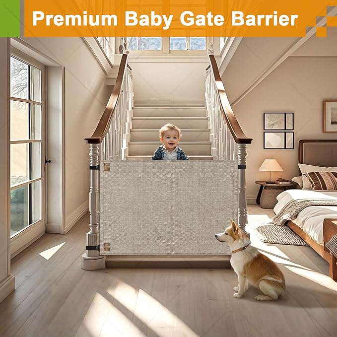Baby Fabric Gate for Stairs Banisters - Image 3