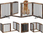 Vantas Folding Pet Gate 96" Wide, Freestanding Pet Gate, Puppy Safety Fence - Image 4
