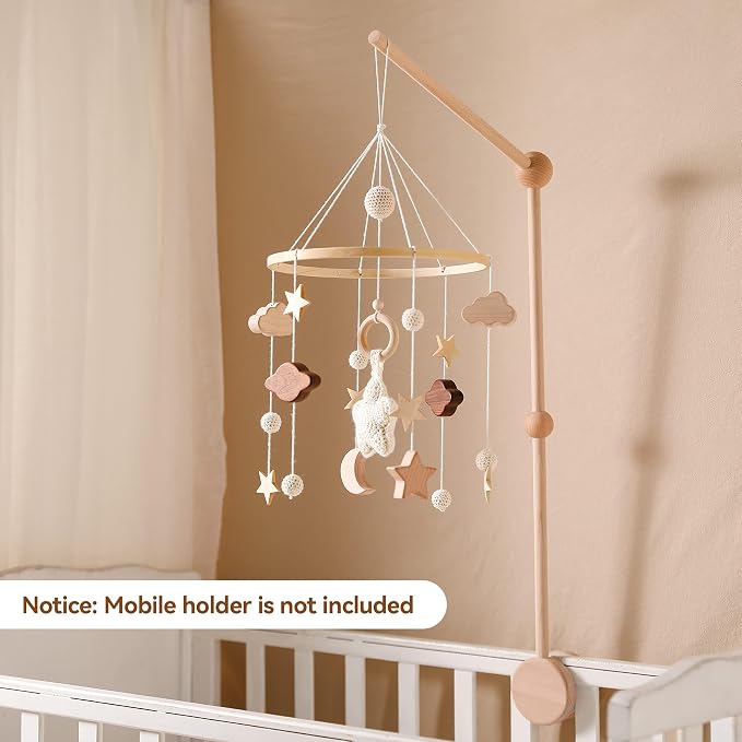 let's make Baby Crib Mobile for Boys Girls| Boho Nursery Mobile| Gender Neutral - Image 3