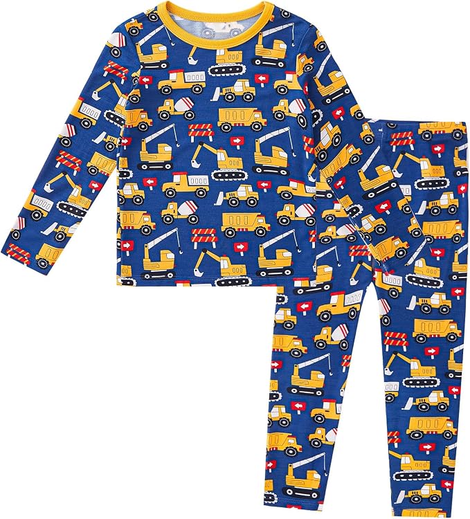 pureborn Baby Toddler Kids Viscose from Bamboo Pajamas Set Pjs 2pcs 18M-8Y by pureborn