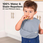 3-Pack Waterproof Baby Bibs for Eating - Image 2