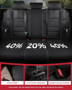 FREESOO Black Car Seat Covers Full Set - Image 5