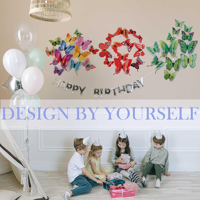 Butterfly Wall Decor 24/48 PCS, 3D Butterflies Stickers - Image 5