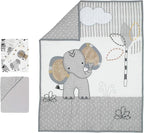 Lambs & Ivy Jungle Safari Elephant 3-Piece Mini Crib Bedding Set - Image 6