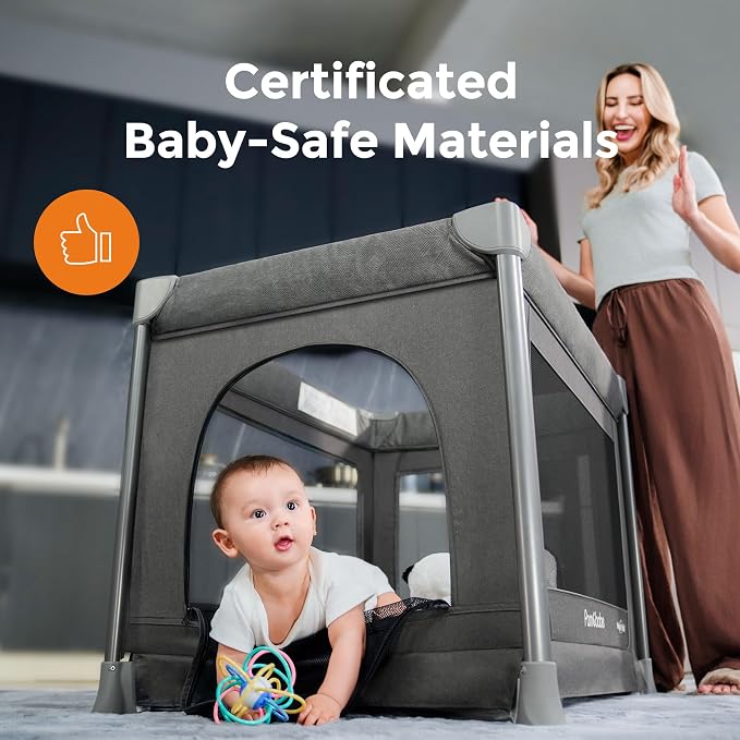 Pamo Babe 1-Second Setup 5-in-1 Playard - Image 4