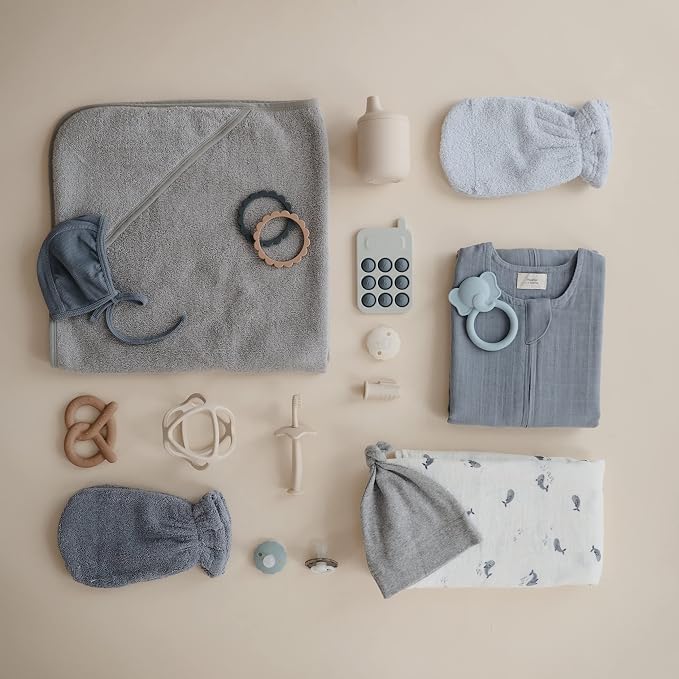mushie Baby Hooded Towel | Organic Cotton - Image 6
