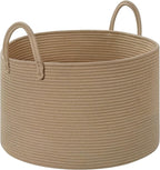 67L Storage Basket for Organizing, Cotton Rope Woven Blanket Basket, Toy by Degeyoyo