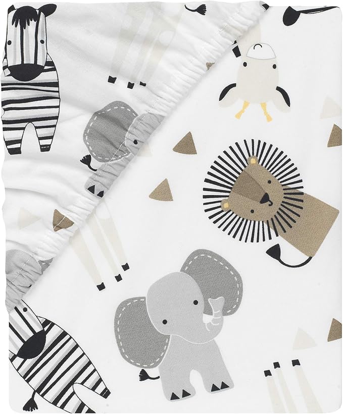 Lambs & Ivy Jungle Safari Elephant 3-Piece Mini Crib Bedding Set - Image 7