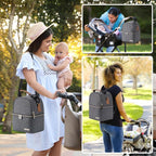 Breastmilk Cooler Bag with Ice Pack Fits 6 Baby Bottles up to 9 Ounce, Breast - Image 7