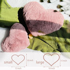 EastTree Heart Pillows, Dusty Pink Heart Shaped Pillows, Ultra Soft Extra-Large - Image 9