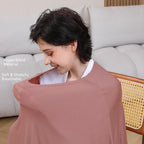 Multi-use Nursing Cover for Breastfeeding, 360°Full Coverage Nursing Poncho - Image 4