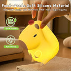 Capybara Night Light, Cute Tangerine LED Squishy Novelty Animal Night Lamp - Image 3
