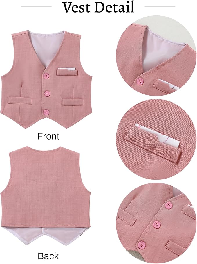 nilikastta Toddler Baby Boy Clothes Suit Gentleman Wedding Outfits Formal Dress - Image 5