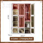 ANTBOX Portable Wardrobe Closet Storage Organizer - Image 7