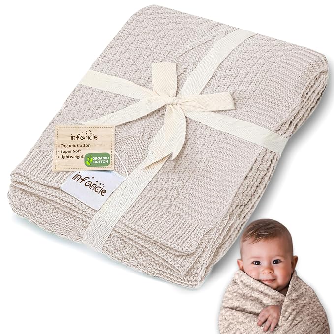 Organic Cotton Baby Blanket by Infancie