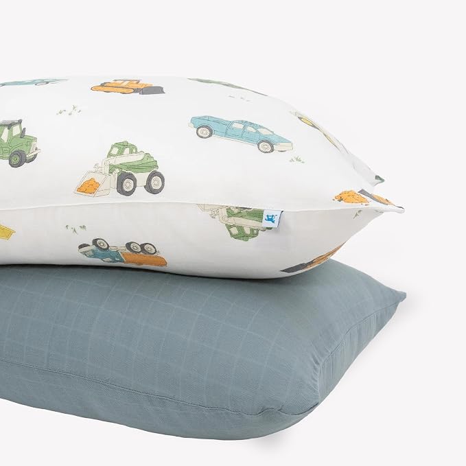 Little Unicorn Standard Pillowcase 2 Pack | Super Soft & Breathable Muslin by LittleUnicorn