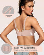 OEAK Womens Deep V Bras Wireless Comfortable Bra Supportive No Underwire Bras - Image 3