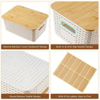 8 Pack Plastic Storage Bins - Image 8