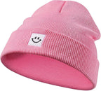 Baby Beanie Knit Ski Hat with Cute Face - Image 2