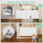 Upgrade 120 inch Retractable Baby Gates, EZIGO Extra Wide Baby Gate - Image 4