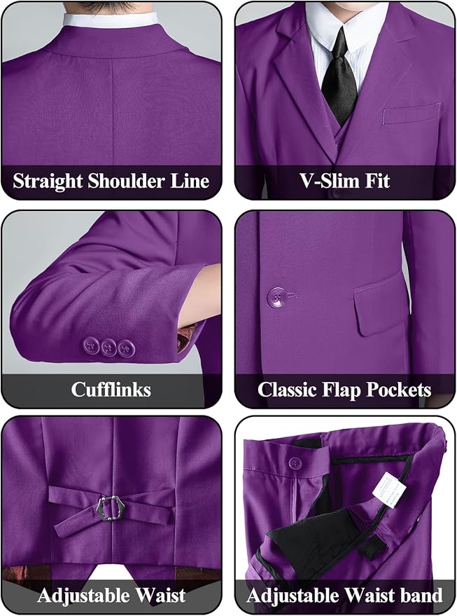 Boys' 5 Piece Formal Suit Set - Image 5