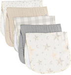 Gerber Baby Unisex Muslin Burp Cloths 5-Pack, Large Size 20" x 10" - Image 2