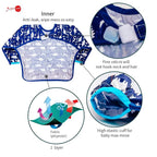 Joyo roy Mess Proof Baby Bibs for Eating Waterproof Toddler Bibs for Boys Soft - Image 2