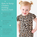 Posh Peanut Baby Girl Pajamas – Ruffled Cap Sleeve Romper PJs – Soft Viscose - Image 8