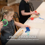 White Disposable Placemats for Baby, Adults - Image 3