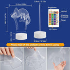 FULLOSUN Chameleon 3D Night Light Lizard Projection LED Lamp Baby Nursery - Image 9
