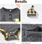 Aalizzwell Newborn Infant Baby Boys Fall Winter Outfit - Image 2