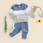 Toddler Baby Boy Fall Outfits Long Sleeve Crew Neck Pullover Sweatshirt + - Image 2