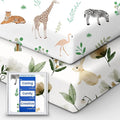 Crib Sheet Netural, Premium Soft Safari Jersey Knit Fitted Crib Sheet, Crib by TotBasic%7CRedesigntheBasic
