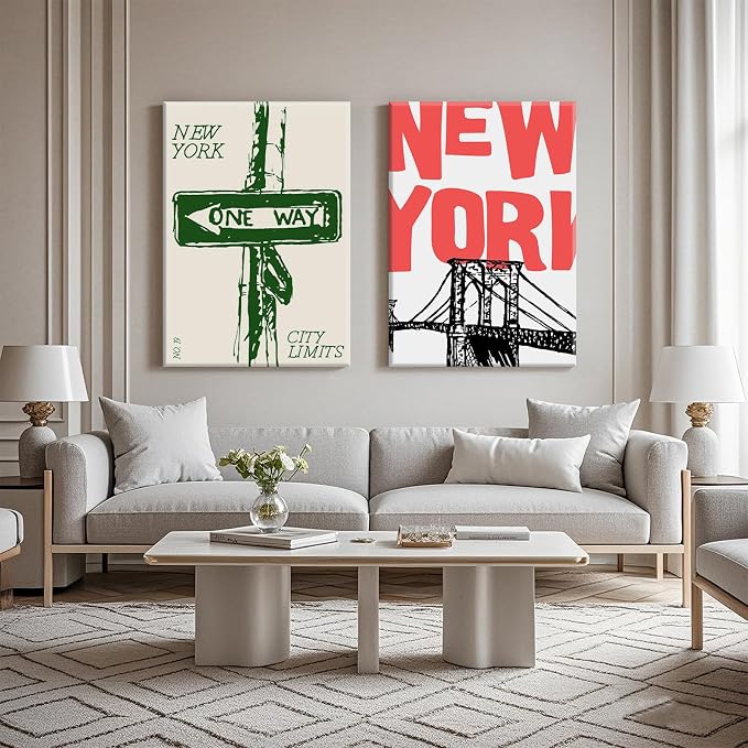 New York City Wall Art Nyc Canvas Wall Decor Vintage New York Pictures Poster - Image 4