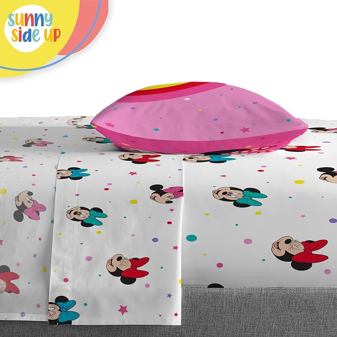 Sunny Side Up Disney Minnie Mouse Twin Comforter Set â€“ 5 Piece Kids Bedding - Image 5