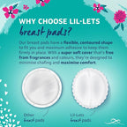 Lil-Lets Nursing Pads – 120 Individually Wrapped, Ultra-Thin, Absorbent & - Image 3