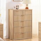 LEYAOYAO Fluted 6 Drawers Dresser - Image 4