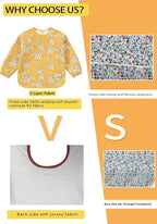 2 Pack Baby Bibs for Boy, Baby Bibs for Eating, Mess Proof Baby Bib, Full - Image 4